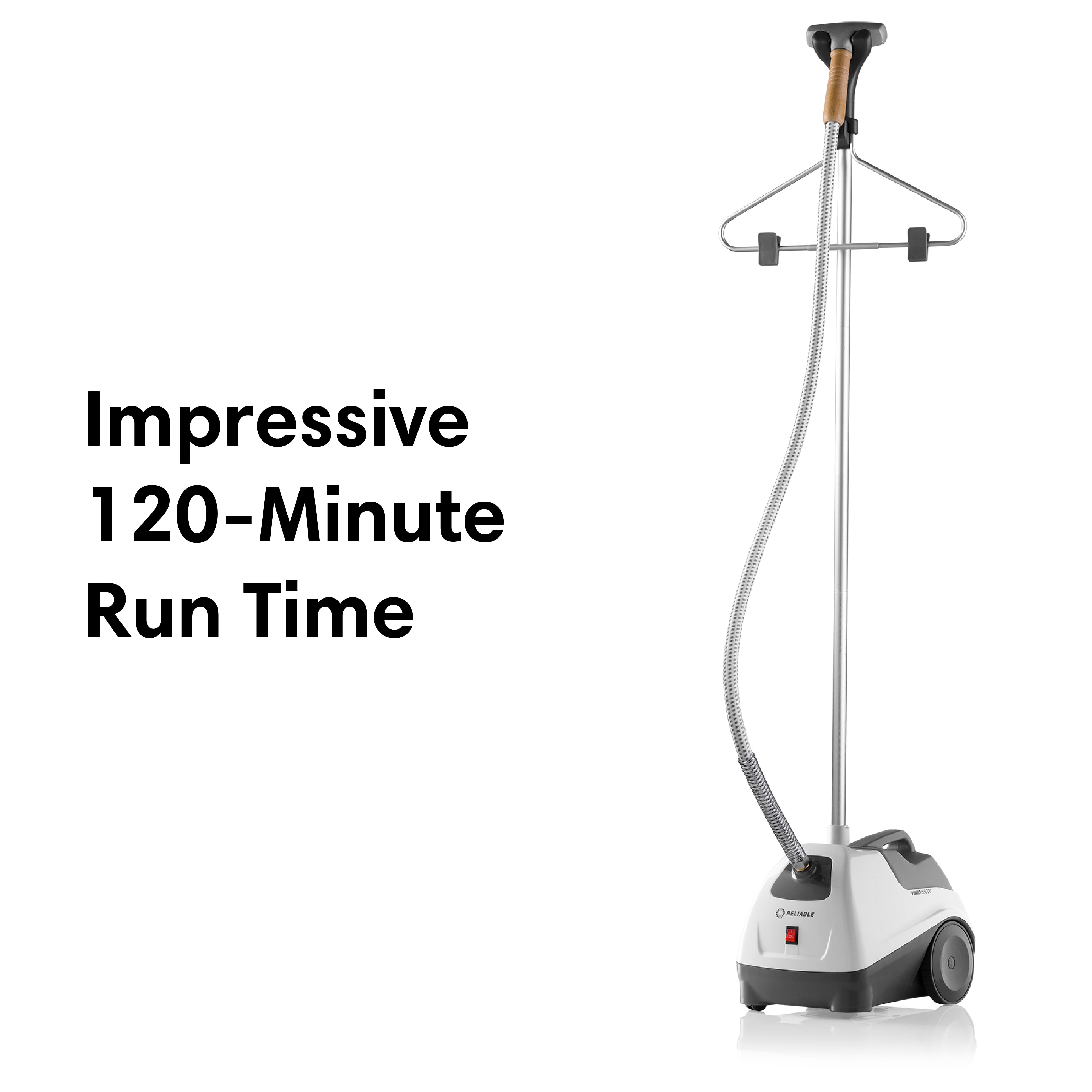 Reliable Vivio 550GC Garment Steamer with Metal Head, Silver