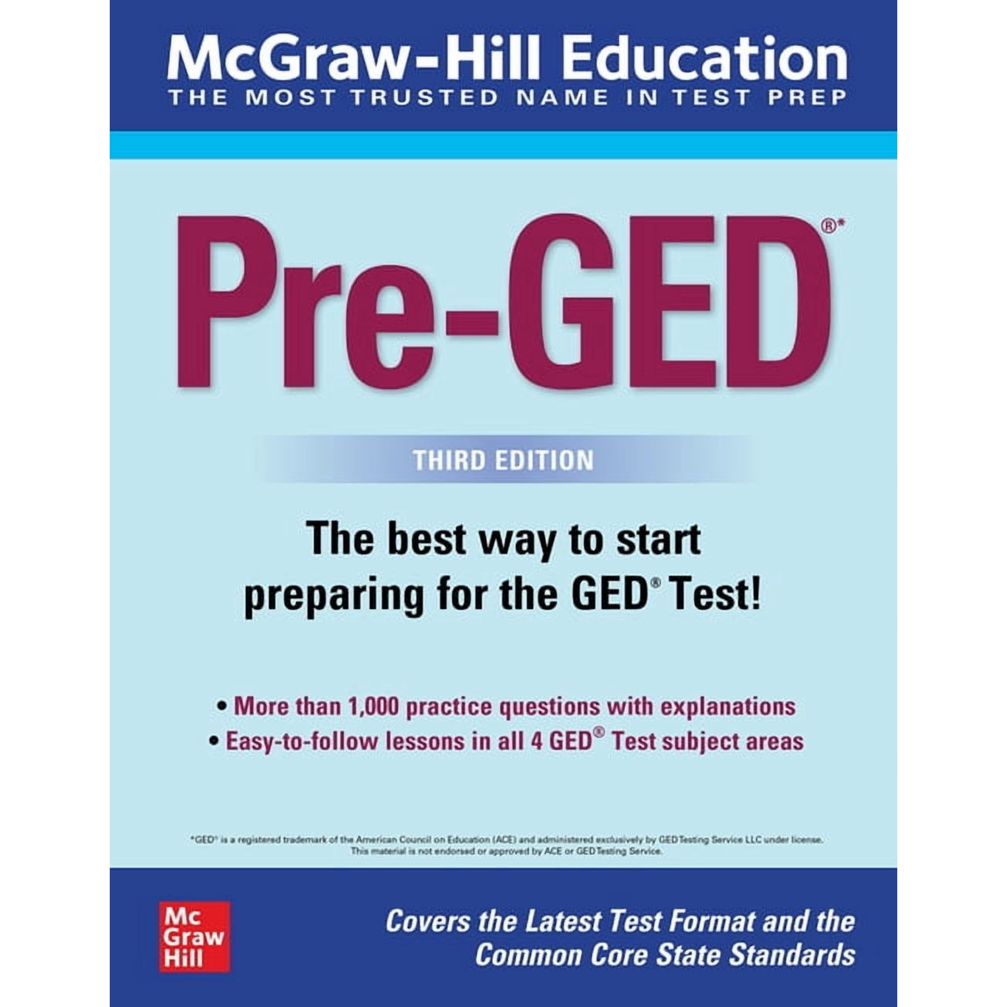 McGraw-Hill Education Pre-Ged, Third Edition, (Paperback)