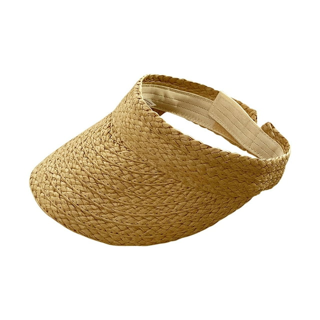 Hat Female Spring and Summer Foldable Straw for Beach and Holiday Fashionable and UV - protective