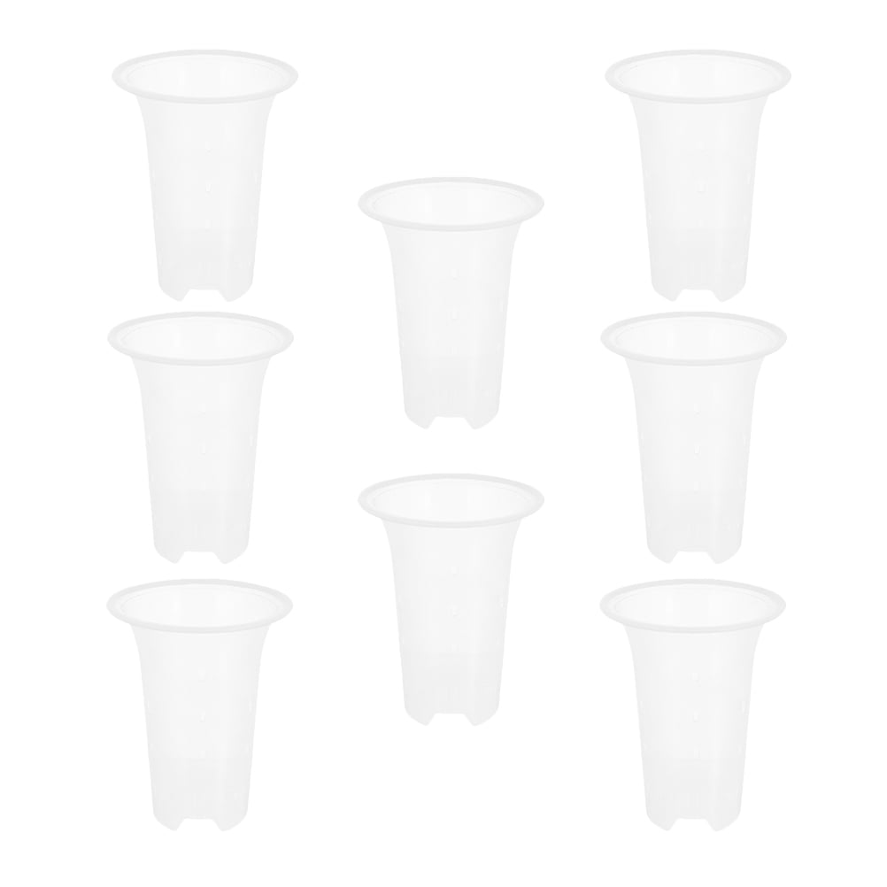Raindrops 8pcs Gardening Plastic Flower Pots Orchid Flower Planters Garden Plant Pots Garden Supplies