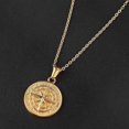 thumbnail image 5 of Men's Compass Pendant Necklace, Stylish Choker Chain for Casual or Holiday Wear, Perfect Jewelry Gift for Boys, 5 of 5