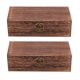thumbnail image 1 of Cajas de embalaje de regalo de madera Retro, cajas de almacenamiento de regalo oblongas creativas, 1 Juego, 2 uds., 1 of 7