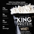 thumbnail image 2 of Proteína en polvo KING Protein Whey Isolate 27 g sin sabor, 2 of 6