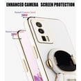 thumbnail image 4 of Compatible with Redmi K60 Pro Case Silicone TPU Plating, Xiaomi Redmi K60 Pro Phone Case Cute Astronaut Pattern Cover with Stand for Women Girls (White), 4 of 14