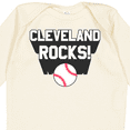 thumbnail image 4 of Inktastic Cleveland Rocks with Baseball Boys or Girls Long Sleeve Baby Bodysuit, 4 of 5