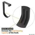thumbnail image 4 of Bike Hooks for Garage Ceiling Mount Rack – Heavy Duty 4X8 Overhead Garage Storage Rack for Ceiling Hanging Bicycle Shelves, Add on Storage Flat Hooks Accessory and Wall Hanger (Flat Hook 8 Pack), 4 of 6