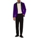 thumbnail image 2 of BLAZER DE VELVET CHIC PARA HOMBRE DE UN BOTÓN, TRAJE DE FIESTA PROM TUXEDO, CHAQUETA DE CENA XL PÚRPURA OSCURO, 2 of 6