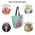 thumbnail image 7 of FORMRS Womens Canvas Tote Bag with Zipper Inner Pocket Shoulder Handbag, Pink Cheetah, 7 of 7