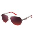 thumbnail image 1 of Gafas de sol de aviador clásicas para mujeres y hombres, lentes espejadas, marco de metal vintage, gafas de sol de moda, 1 of 3
