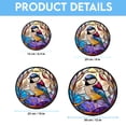 thumbnail image 6 of Chikadee Bird Stained Glass Cat Sun Catcher, Wall Hanging Colored Decor Room Indoor Window Decor, Halloween, Christmas Hanging Ornament, Stained Glass Ornament 2025, Holiday, 6 of 6