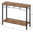 thumbnail image 6 of Homhougo Console Table, entryway Table, Narrow Sofa Table with Shelves, Entrance Table for Hallway, Entryway, Living Room, Foyer, Corridor, Office, Brown, 6 of 11