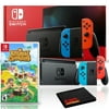 Nintendo Switch with Neon Blue and Red Joy-Con Bundle with Animal Crossing: New Horizons