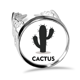 thumbnail image 1 of Anillo de compromiso de boda Unbranded planta de cactus suculentas silueta ajustable, 1 of 3