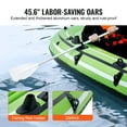thumbnail image 5 of VEVOR Inflatable Boat, 3-Person Inflatable Fishing Boat, Strong PVC Portable Boat Raft Kayak, 45.6" Aluminum Oars,High-Output Pump, Fishing Rod Holders,and 2 Seats,1100 lb Capacity for Adults, Kids, 5 of 9