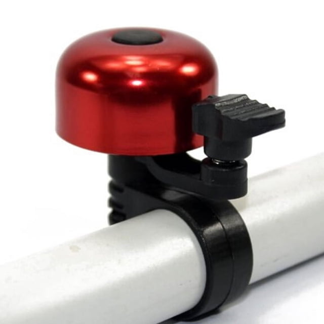 Alloy Mini One Touch Bike Handlebar Bell Ring Horn Lever Cycle Push Bike (Red)