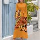 thumbnail image 4 of Vestido largo de tigre sentado, elegante y chic, para boda, noche, vestido de mujer, atuendo de festival para mujer, 4 of 5