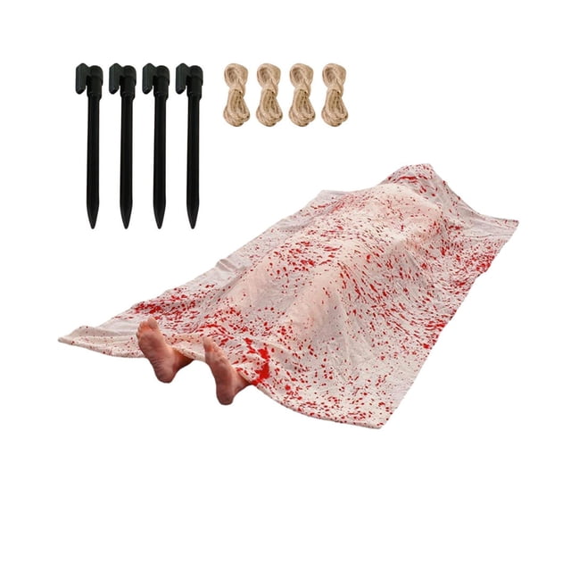 Sonducket Accesorios para el cuerpo terroríficos de Halloween, accesorios para víctimas muertas fáciles de montar, gruesos con decoración de Disfraces de disfraces sin bomba