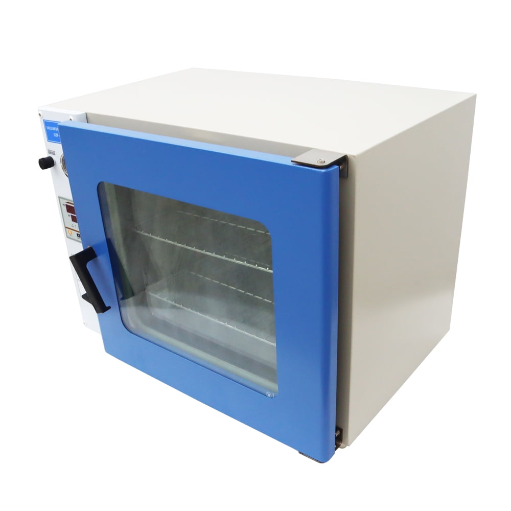 Vacuum Heating Drying Oven Digital Stainless Steel Chamber 2 Shelves Temperature Control Lab 110V 1.9Cu ft