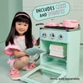 thumbnail image 4 of Little Tikes Sweet Spaces Kitchen Oven – Sea Foam, Pretend Play Kitchen, Ages 3+, 4 of 10