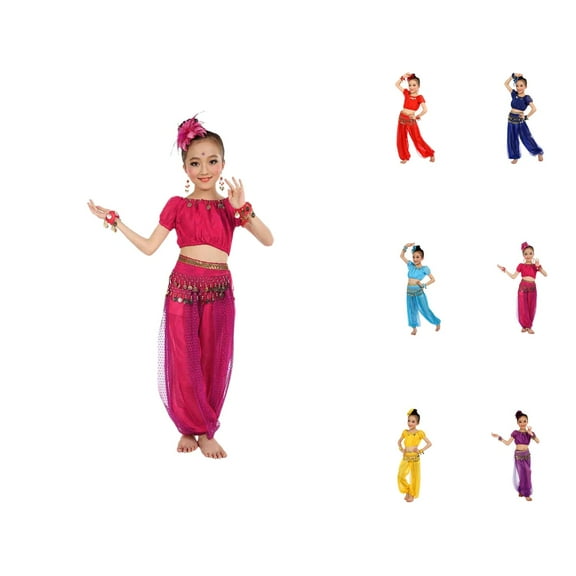 Girl Outfit Girls Set Handmade Children Girl Belly Dance Kids Belly Dancing Dance Cloth