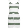 thumbnail image 1 of SAYOO vestidos para mujer sin mangas verano 2022 estampado a rayas vestidos casuales para mujer con bolsillo cuello en V cintura chaleco suelto SAYOO  Casual, 1 of 4
