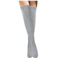 thumbnail image 2 of ZNQHFREFashion Long Knit Acrylic Socks for Women, Soft Stretchy 58 cm Socks, One Size, 1 Pair, 2 of 3