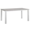 thumbnail image 1 of Hawthorne Collections Table à Manger en Plein Air en Blanc Gris Clair, 1 of 3