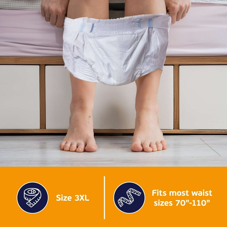 Tender Gentle 3XL Adult Diapers for Women and Men - 32 Bariatric