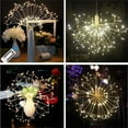 thumbnail image 2 of Casewin Firework Lights led Copper Wire Starburst String Lights 8 Modes Battery Operated Fairy Lights,Wedding Decorative Hanging Lights for Party Patio Garden Bedroom Decoration (Warm White)1 Pack, 2 of 7