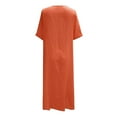thumbnail image 4 of Robes à Col en V pour Femmes, Coupe Ample, Polyester, pour le Quotidien et les Fêtes, 4 of 4