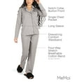thumbnail image 3 of MeMoi Women's Notch Collar Cotton Blend Pant Pajama Set - Womens - Female, 3 of 7
