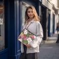 thumbnail image 6 of FORMRS 13-13.3 inch Laptop Sleeve Case Soft Carrying Quilted Computer Bag Cover, White Flowers, 6 of 7