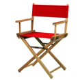 thumbnail image 1 of Casual Home Director's Chair ,Natural Frame/Red Canvas,18 - Classic Height, 1 of 5