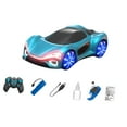 thumbnail image 4 of Coche acrobático teledirigido con giro de 360 degree para derrapar, ideal para fiestas de Año Nuevo y Navidad. azul B, 4 of 8