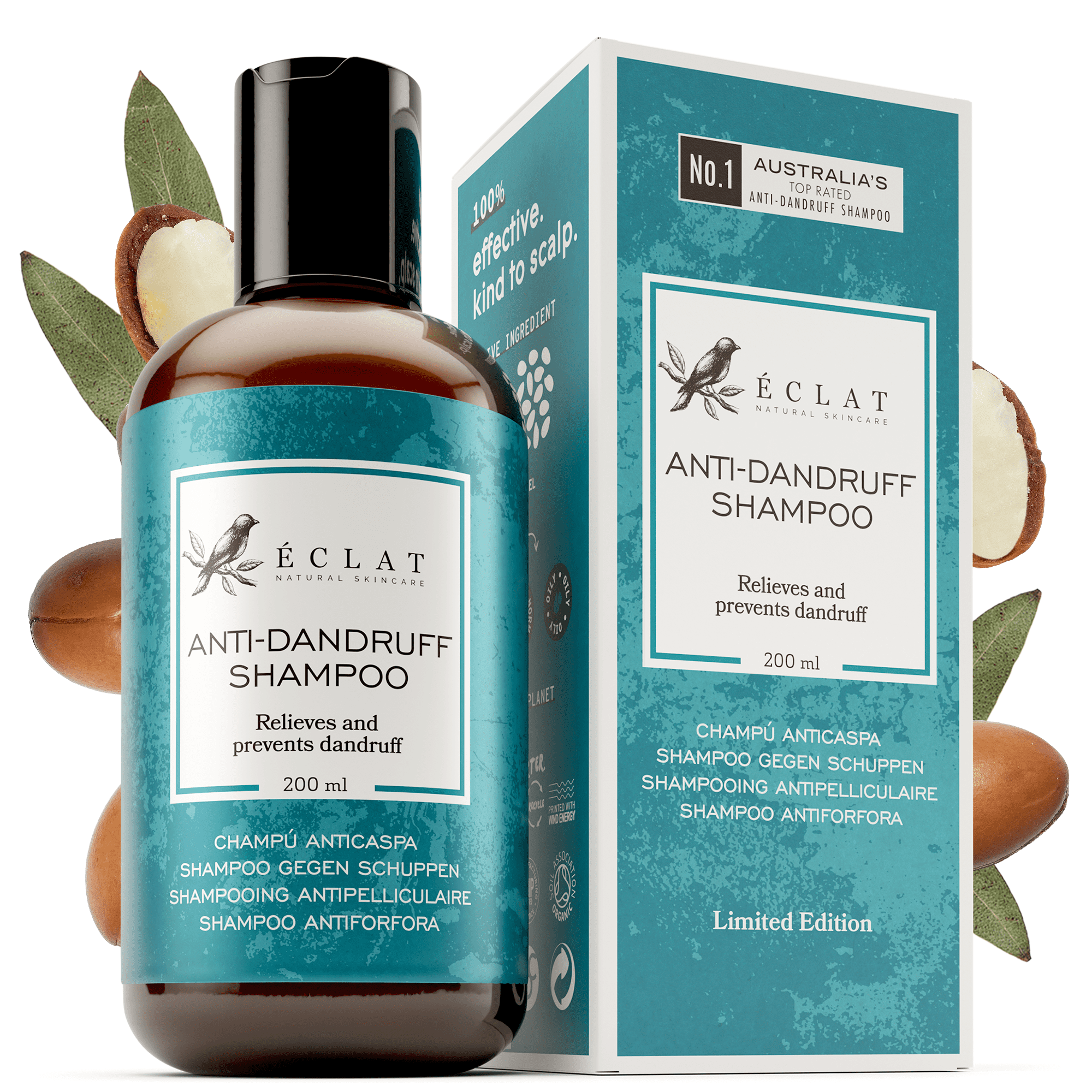 𝗪𝗶𝗻𝗻𝗲𝗿 𝟮𝟬𝟮𝟯* Eclat AntiDandruff Shampoo, Hair Care for Flaky Scalp, 6.
