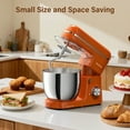 thumbnail image 5 of Honinst 6-QT Tilt-Head Stand Mixer, 3 in 1 Multi-Functionality 10+P Speeds kitchen Mixer, 660W Electric Food Mixer with Dough Hook, Whisk, and Beater NEW, 5 of 6