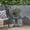 Antique Gray, variant on 28.25" H Antique Gray Magnesium Oxide Concrete Chalice Planter - Versatile Garden Plant Pot
