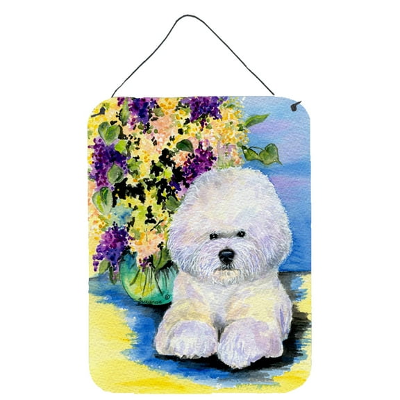 Caroline's Treasures SS8295DS1216 Bichon Frise Wall or Door Hanging Prints, 12x16, multicolor