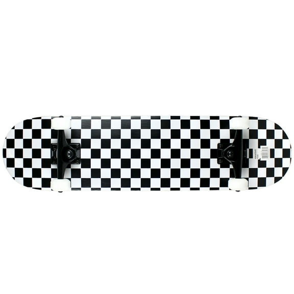 Crowne Skateboard Rookie Checker Black/White Complete