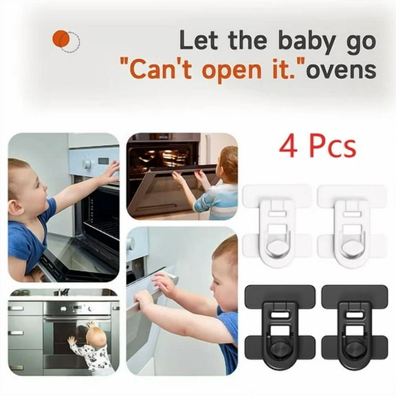 4Pcs Child Proof Fridge Lock Oven Lock Multifunction Buckle For Kids Protection