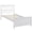 White, variant on Wood Platform Bed Twin Size Platform Bed, Suitable For The Bedroom, Guest Room,White