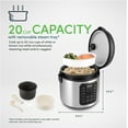 thumbnail image 4 of Aroma® 20-Cup (Cooked) / 5Qt. Digital Rice & Grain Multicooker, 4 of 7
