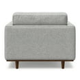 thumbnail image 3 of Morrison 42 inch Wide Mid-Century Modern Arm Chair in Mist Grey Performance Fabric, 3 of 11