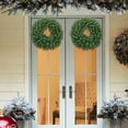 thumbnail image 4 of Hvmvliv 11.81in Green Pine Christmas Wreath for Front Door Artificial Christmas Decoration Simulation Pvc Wreath Outdoor Christmas Decoration Green, 4 of 8