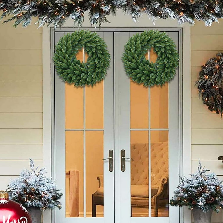 Kezqiaxn Christmas Wreath Clearance, 2024 New Artificial Christmas