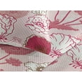thumbnail image 3 of Ambesonne Poppy Artwork Quilted Bedspread Set 3 Pcs, Simple Flowers Modern, King, Raspberry Pale Pink White, 3 of 4