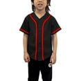 thumbnail image 1 of Lappel Kids Baseball Button Down Jersey League Sports Team Uniforms Size 12 Month to 10 Years Short Sleeve Athletic Sports Tee Shirts Made in USA, 1 of 4
