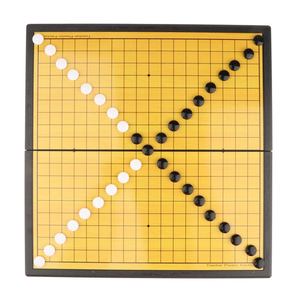 Juego de ajedrez Portátil Sunnimix Weiqi ajedrez chino magnético