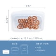 thumbnail image 6 of Stasher Premium Food-Safe Reusable Silicone Food Storage Snack Bag, Clear, Holds 12 oz, 6 of 13