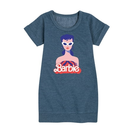 

Barbie - Retro Swimsuit - Original Logo - Toddler And Youth Girls Fleece Dress